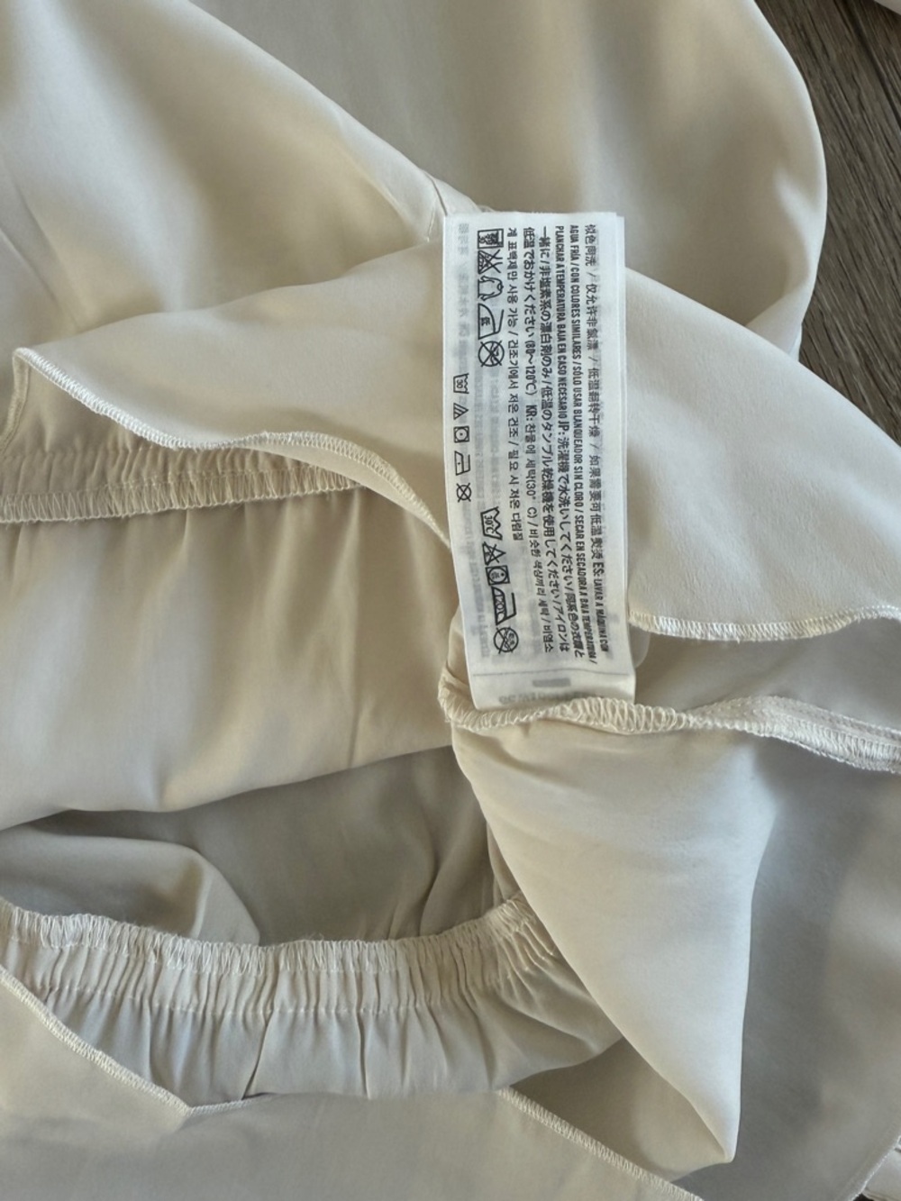 Abercrombie & Fitch Cream Lace Wrap Blouse XS Long Sleeve Feminine Top - Picture 5 of 6